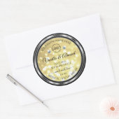 Luxury Gold Glitter Product Labels Diamonds Logo (Envelop)