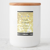 Luxury Gold Glitter-productlabels met diamanten Voedselcontainer Etiket (Voorkant)