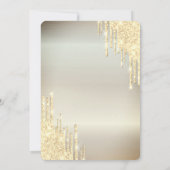 Luxury Gold Glitter-schijven ballonnen Quinceañera Kaart (Achterkant)