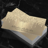 Luxury Gold Glitter-schijven Moderne Beauty Salon Visitekaartje