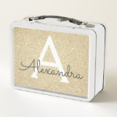 Luxury Gold Glitter & Sparkle Monogram (Achterkant)