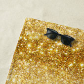 Luxury Gold Glitter Strandlaken (In situ)