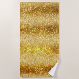 Luxury Gold Glitter Strandlaken