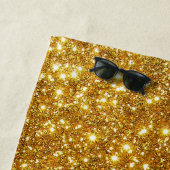 Luxury Gold Glitter Strandlaken (In situ)