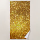 Luxury Gold Glitter Strandlaken (Voorkant)