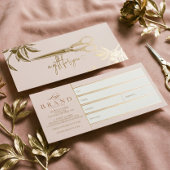 Luxury Gold Hair Salon Studio Gift Certificate 