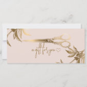 Luxury Gold Hair Salon Studio Gift Certificate  (Voorkant)