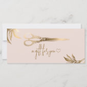 Luxury Gold Hair Studio Gift Certificate Gift Card (Voorkant)