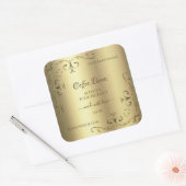 Luxury Gold hoeken Elegant Product Labels (Envelop)