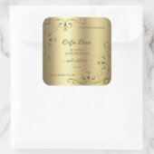 Luxury Gold hoeken Elegant Product Labels (Tas)