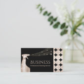 Luxury Gold House Cleaning Service Spray Cleaner Visitekaartje (Staand voorkant)