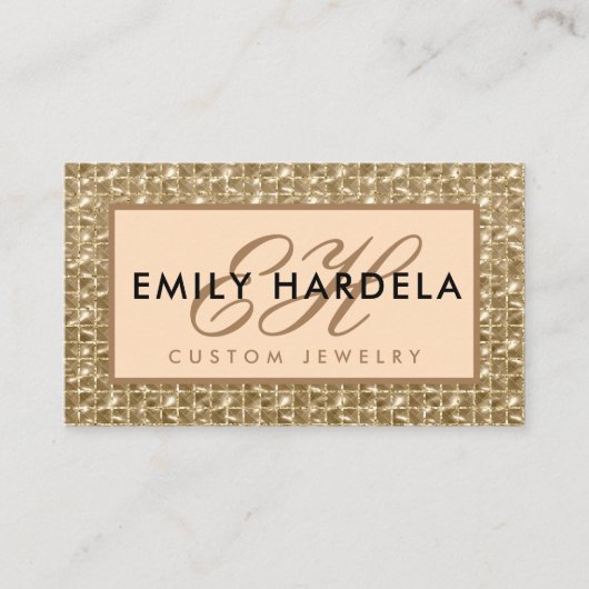 Luxury Gold Jewelry Visitekaartje (Voorkant)
