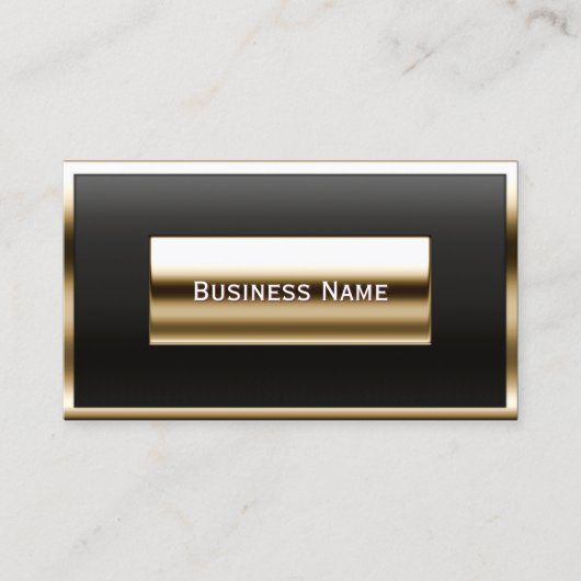 Luxury Gold Label Accounting Visitekaartje (Voorkant)