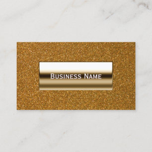 Luxury Gold Label Glitter Background Visitekaartje