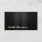 Luxury Gold Lips Makeup Artist Visitekaartje (Achterkant)