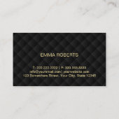 Luxury Gold Lipstick Modern Makeup Artist Visitekaartje (Achterkant)