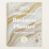 Luxury Gold Marble Business 2026 Planner (Voorkant)