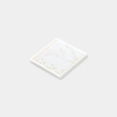 Luxury Gold Marble Daisy Notes Block (Schuin)