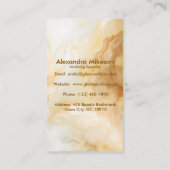 Luxury Gold Marble  Visitekaartje (Achterkant)