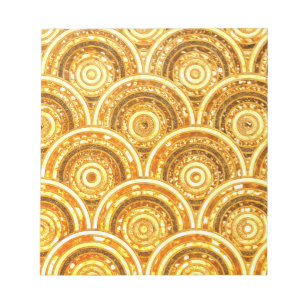 Luxury Gold Metal Folie Glitter Stippen Circuit Notitieblok