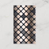 Luxury Gold Metallic Patroon Visitekaartje (Achterkant)