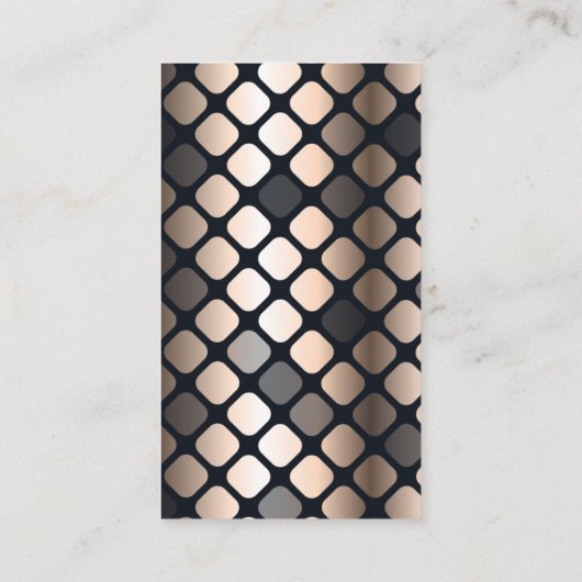 Luxury Gold Metallic Patroon Visitekaartje (Achterkant)