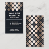 Luxury Gold Metallic Patroon Visitekaartje (Voorkant / Achterkant)