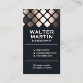 Luxury Gold Metallic Patroon Visitekaartje (Voorkant)