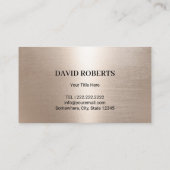 Luxury Gold Modern Sparkle Glitter Salon & SPA Visitekaartje (Achterkant)