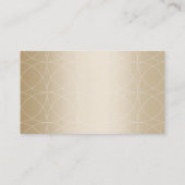 Luxury Gold Monogram Debt Counselor Visitekaartje (Achterkant)