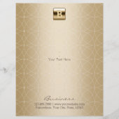 Luxury Gold Monogram Geometric Elegant Flyer (Voorkant)