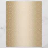 Luxury Gold Monogram Geometric Elegant Flyer (Achterkant)