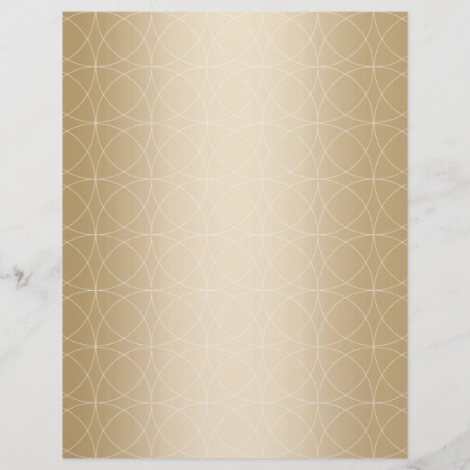 Luxury Gold Monogram Geometric Elegant Flyer (Achterkant)