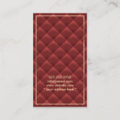 Luxury Gold Monogram Rood, gelimiteerd modern stuu Visitekaartje (Achterkant)
