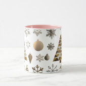 Luxury Gold Mosaic Geometric Tree Combo Mug Mok (Midden)