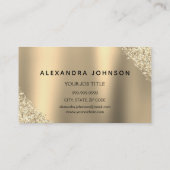 Luxury Gold Paarse Glitter Eyelash Extensions Visitekaartje (Achterkant)