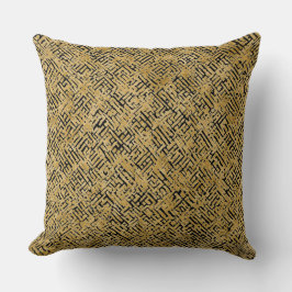 Luxury Gold Pattern ,Gold Black Kussen