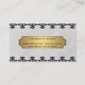 Luxury Gold Pink Texture  Elements Visitekaartje (Achterkant)