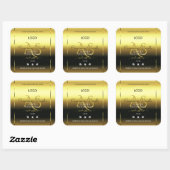 Luxury Gold Product Labels joodse monogram Logo (Vel)