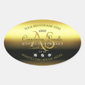 Luxury Gold Product Labels joodse monogram Logo (Voorkant)