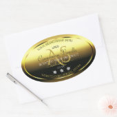 Luxury Gold Product Labels joodse monogram Logo (Envelop)