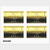 Luxury Gold Product Labels joodse monogram Logo (Vel)