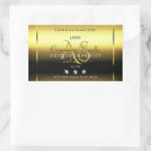Luxury Gold Product Labels joodse monogram Logo (Tas)