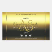 Luxury Gold Product Labels joodse monogram Logo (Voorkant)