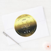 Luxury Gold Product Labels joodse monogram Logo (Envelop)