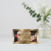 Luxury Gold Professional Laser Specialist Photos Visitekaartje (Staand voorkant)