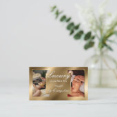 Luxury Gold Professional Med Spa Specialist Photos Visitekaartje (Staand voorkant)