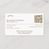 Luxury Gold Professional Med Spa Specialist Photos Visitekaartje (Achterkant)