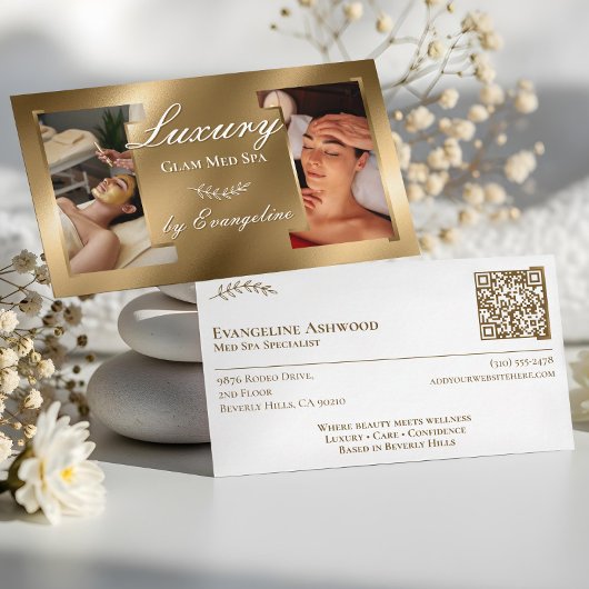 Luxury Gold Professional Med Spa Specialist Photos Visitekaartje