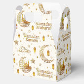 Luxury Gold Ramadan Mubarak Calligraphy Islamic Bedankdoosjes (Geopend)
